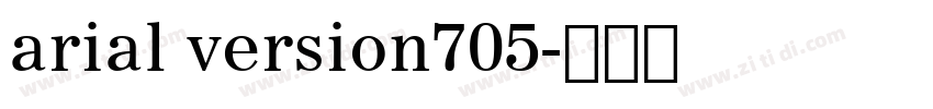 arial version705字体转换